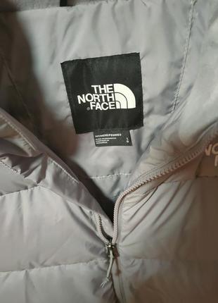 Сірий пуховік north face8 фото