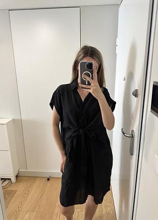 Чорна літня легка сукня h&m