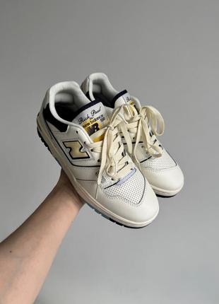 Чоловічі кросівки new balance 550 x rich paul cream нью беланс кремового кольору2 фото