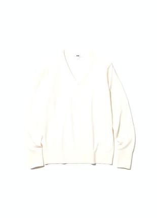 Джемпер із v-подібним вирізом мериноса uniqlo