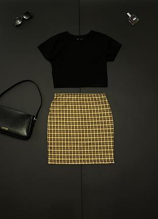 Юбка в клетку