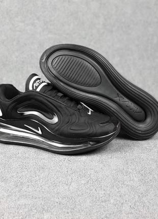 Nike air max 720 черные с белым7 фото