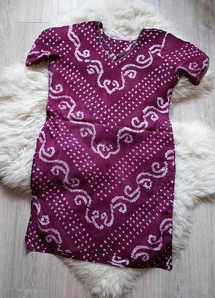 💜💛❤️ домашня сукня в індійському стилі cotton