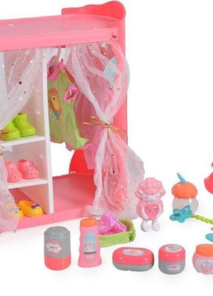 Игровой набор - пупс со шкафом и аксессуарами tutu baby арт. 9283 топ