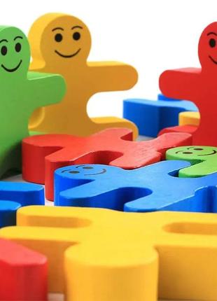 Детский развивающий деревянный сбалансированный складной конструктор монтессори для раннего детства 16 топ