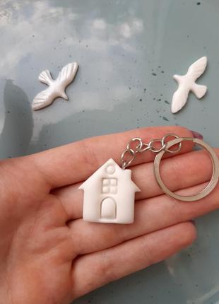 Подвеска с домиком ручной работы / брошка с домом / дом подвеска брошь дом из...