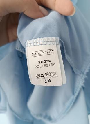Блуза блузка топ голубая базовая свет классическая сток новая7 фото