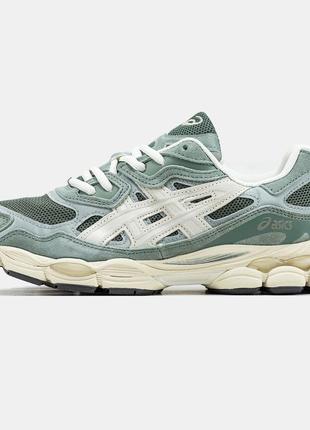 Мужские кроссовки asics gel nyc mint white 40-41-42-43-44-45