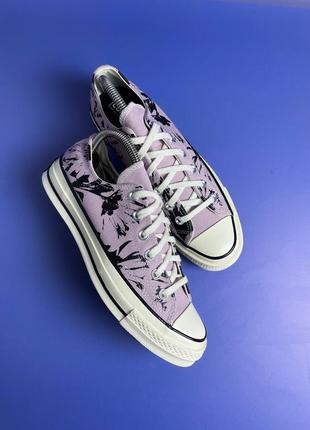 Converse chuck 70 floral fusion конверси фіолетові рожеві тай-дай 40