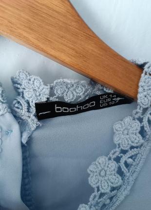 Блуза блузка топ голубая базовая свет классическая сток новая6 фото