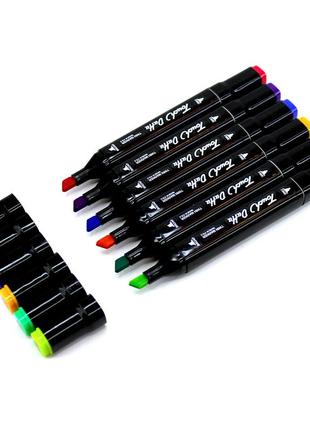 Набор скетч маркеров в чехле 36 шт спиртовые touch маркеры двухсторонние