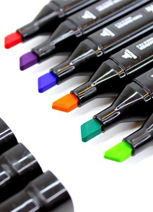 Набор скетч маркеров в чехле 36 шт спиртовые touch маркеры двухсторонние