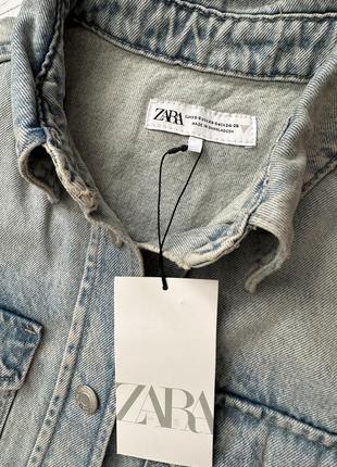 Джинсова сорочка zara6 фото