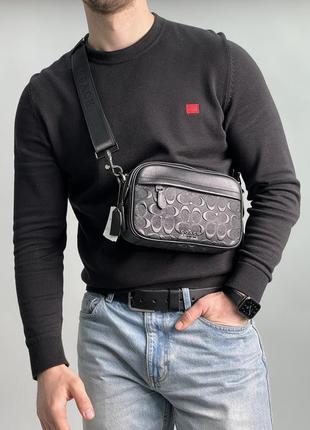 Мужская кожаная сумка coach