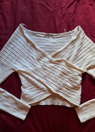 Молочна блуза guess кофта4 фото