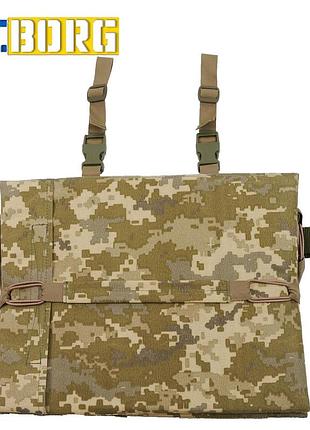 Килимок для сидіння потрійний, п'ятиточка трисекційна kiborg п-3 кордура піксель знижка!