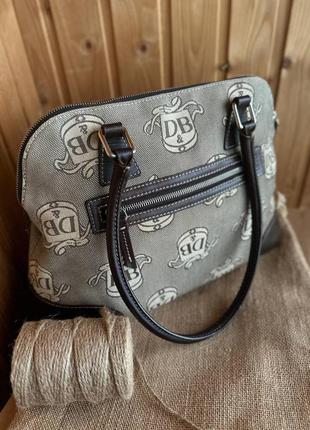 Сумка dooney bourke, шкіра + текстиль