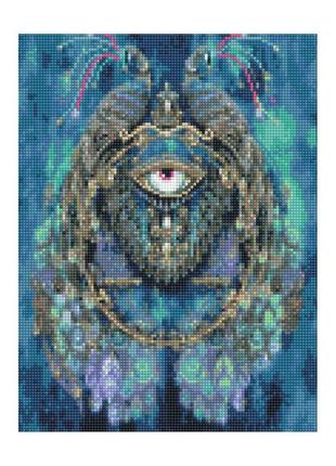 Алмазная мозаика всевидящий глаз и павлины 30х40 см hx006