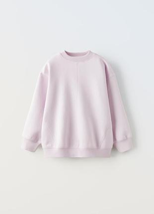 Zara стильный теплый фирменный свитшот кофта зара утеплен на флисе свитер свитер толстовка худи