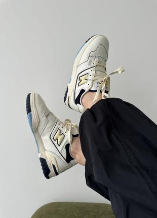 Нью беленс кросівки шкіряні new balance 550 x rich paul cream4 фото