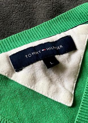 Tommy hilfiger легкий зеленый свитер оригинал3 фото
