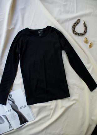 Базовый лонгслив с перфорацией от h&m