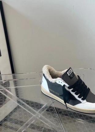 Кеды кроссовки golden goose на овчине5 фото