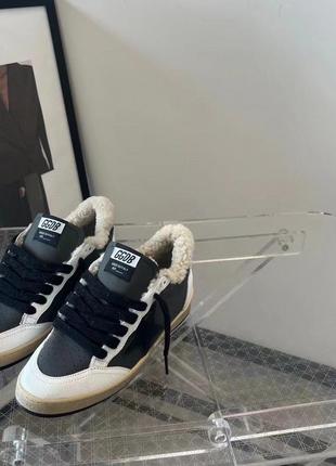 Кеды кроссовки golden goose на овчине4 фото