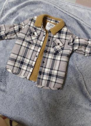 Теплая осенняя куртка для мальчика 74р