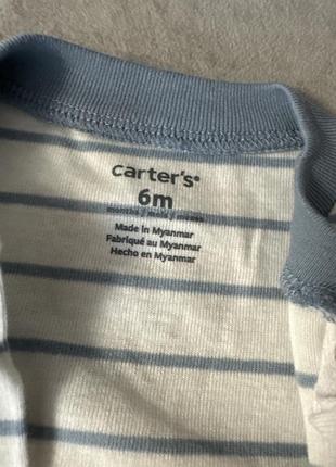 Carter's человечек 100% cotton застежка сверху и снизу5 фото