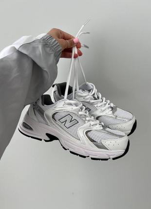 New balance 53o white grey женские кроссовки Deves10 фото
