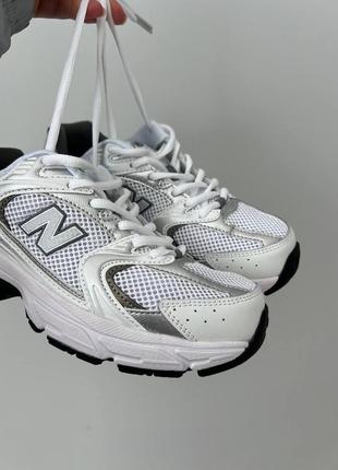 New balance 53o white grey женские кроссовки Deves8 фото