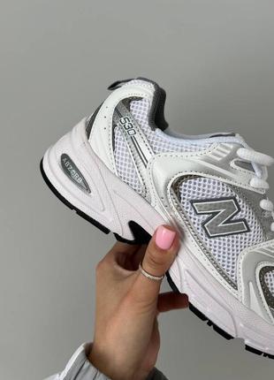 New balance 53o white grey женские кроссовки Deves9 фото