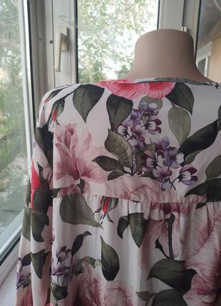 Брендовая вискозная блуза блузка большого размера мега батал8 фото