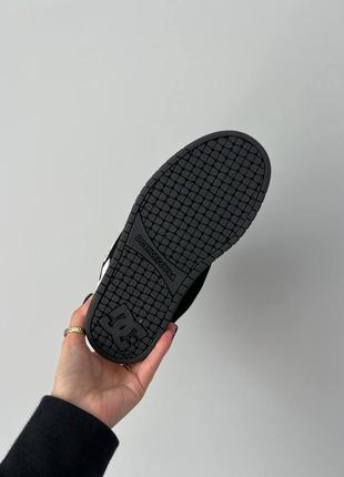 Dc sneakers black white женские кроссовки кеды10 фото