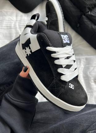 Dc sneakers black white женские кроссовки кеды2 фото