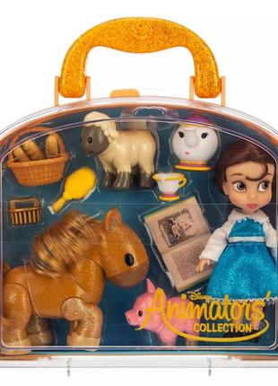 Disney міні аніматори білль у валізці красуня та чудовисько animators' collection belle mini