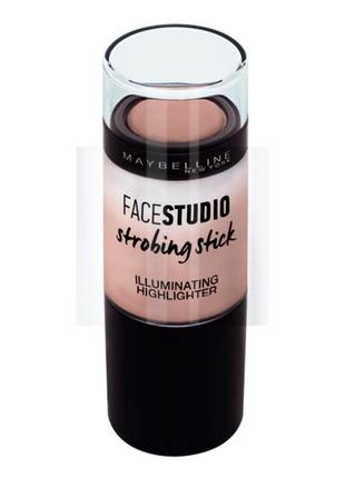 Хайлайтер maybelline new york master strobing stick 100 світло-рожевий 9 г