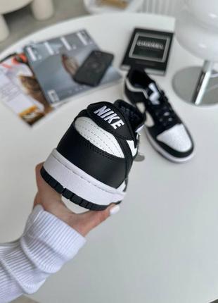 Nike dunk white black1 фото