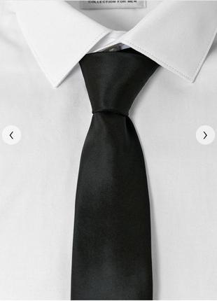Классический черный галстук2 фото