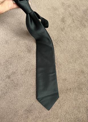 Классический черный галстук4 фото