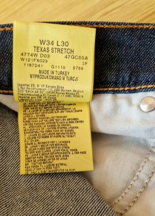 Джинси чоловічі wrangler w34 l30 texas stretch original9 фото