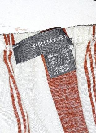 1+1=3 крутий білий ромпер комбінезон із шортами в смужку primark, розмір 46 — 488 фото