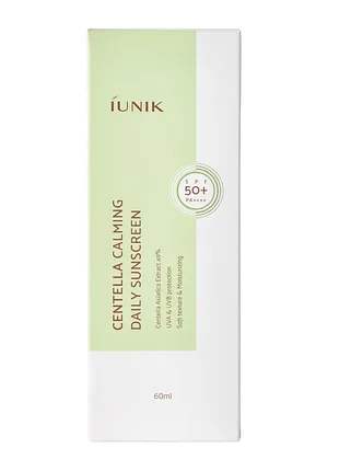 Успокаивающий спф iunik centella calming day sunscreen spf 501 фото