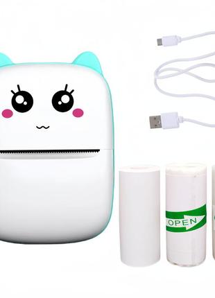 Портативный мини принтер термопринтер мобильный детский мини принтер портативный принтер для смартфона