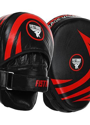 Лапа вигнута для боксу та єдиноборств fistrage rage vl-6371 чорно-червоний (37508242), fdso
