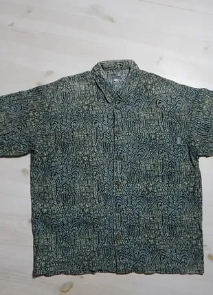 Сорочка оверсайз vintage 90s quiksilver surfboards aloha boxy shirt made in usa