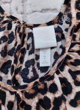 Платье свободного кроя в тигровый принт h&amp;m6 фото