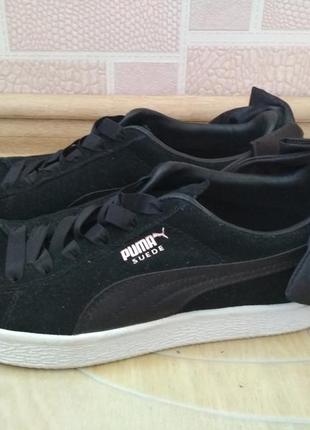 Кросівки кеди puma замш 37 розмір 24см з бантами