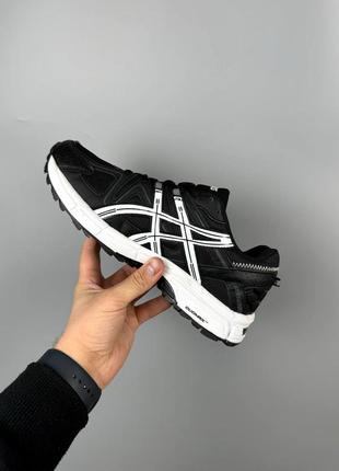 Asics gel-kahana 8 black-white2 фото